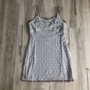 Wild Fable Double Lace Slip Mini Dress - Cream